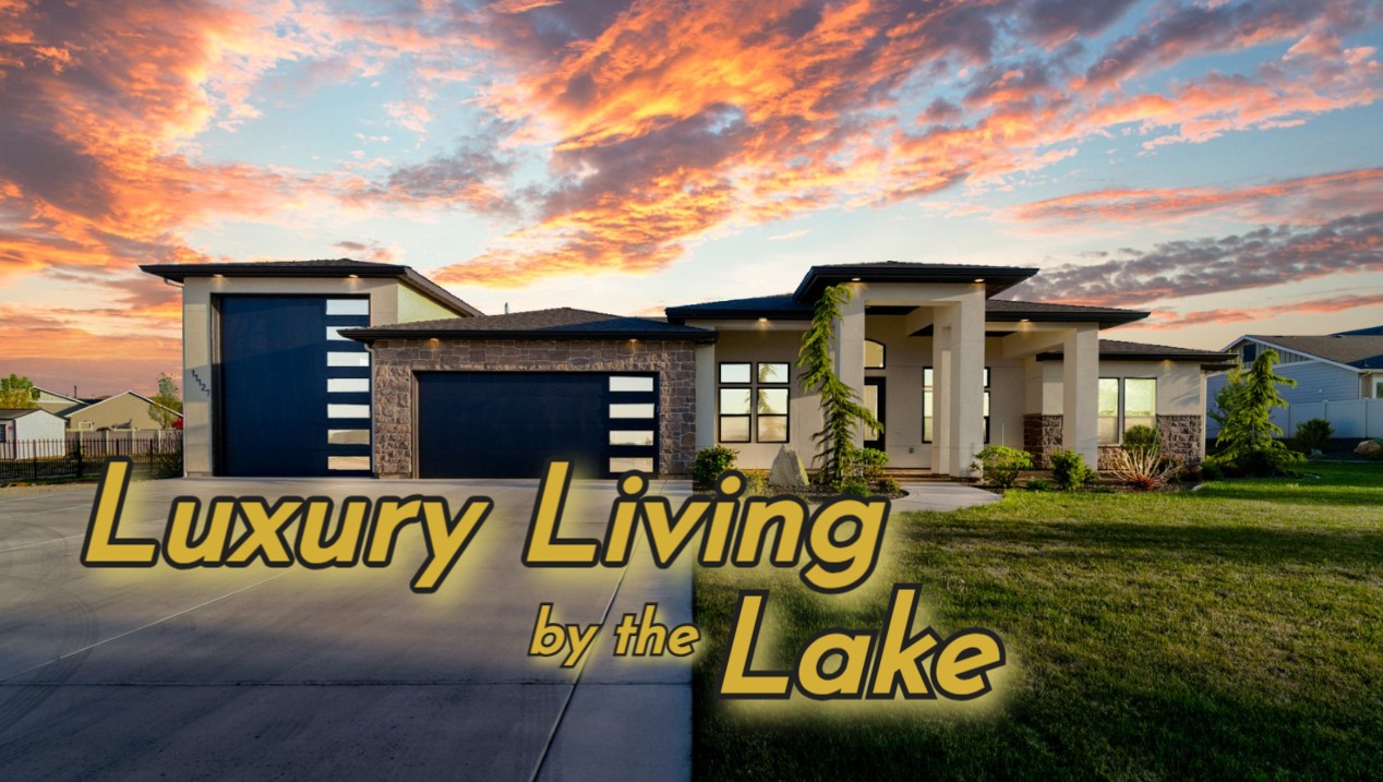Modern luxury home near Lake Lowell in Nampa, Idaho with no HOA, a 52-foot RV bay, and two primary suites.