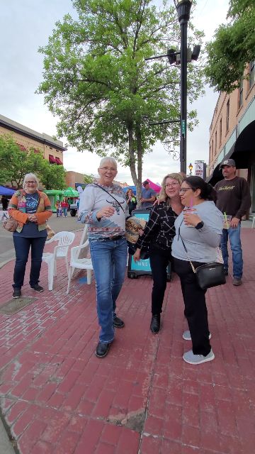 People dancing and enjoying the Third Thursday event in downtown Nampa, Idaho