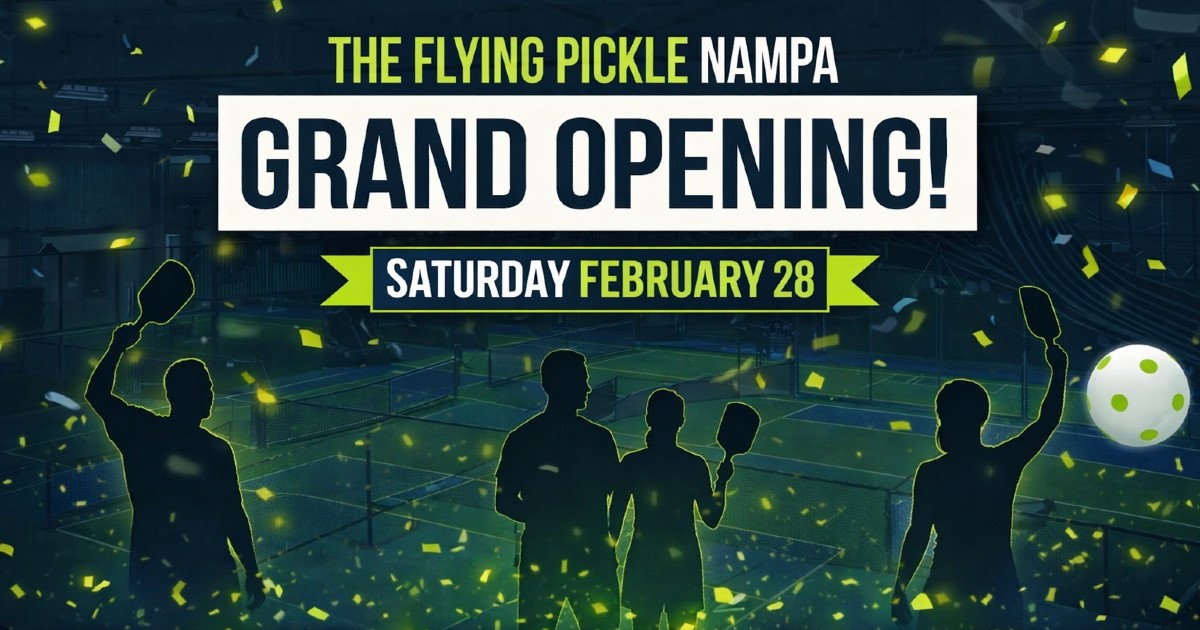 The Flying Pickle indoor pickleball club in Nampa hosting grand opening celebration