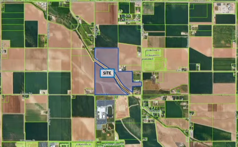Map of 355 home subdivision North Nampa at Linden and Madison
