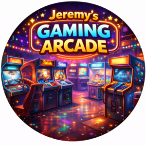 Jeremy’s Downtown Arcade in Nampa, Idaho featuring classic arcade games and retro gaming machines